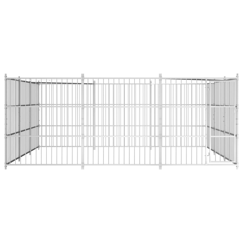 Hondenkennel voor buiten 450x450x185 cm is nu te koop bij PeponiXL, paradijselijk wonen!