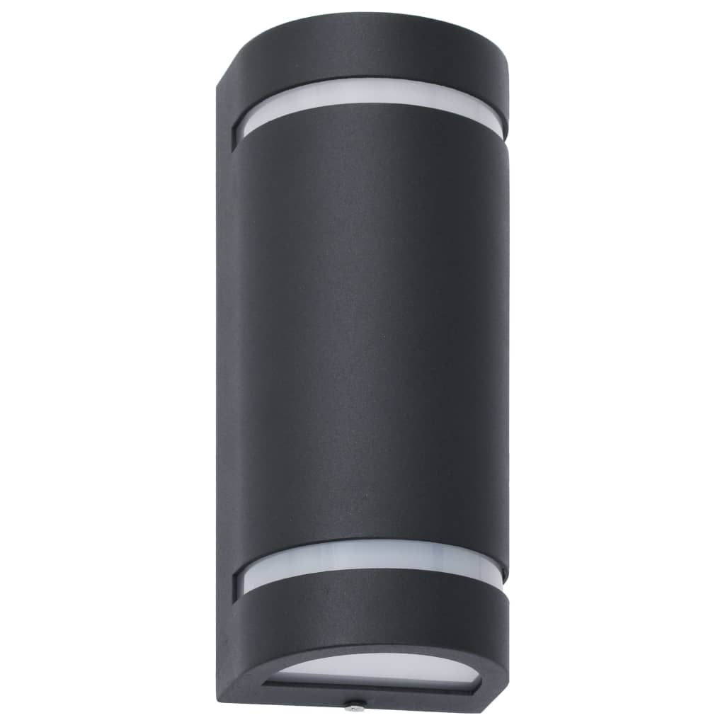 Buitenwandlampen 2 st 35 W halfrond zwart is nu te koop bij PeponiXL, paradijselijk wonen!