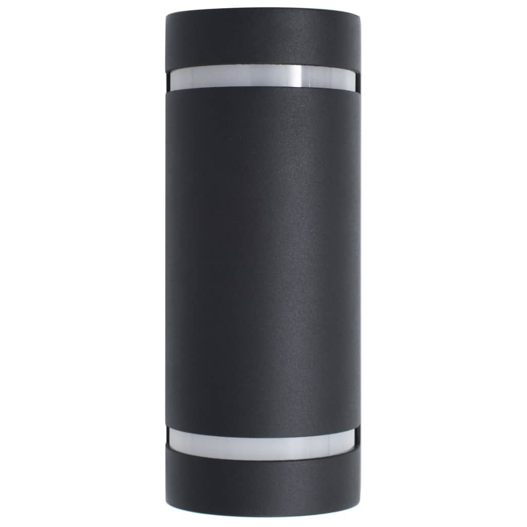 Buitenwandlampen 2 st 35 W halfrond zwart is nu te koop bij PeponiXL, paradijselijk wonen!