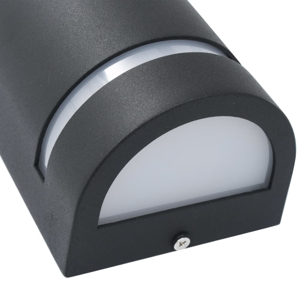 Buitenwandlampen 2 st 35 W halfrond zwart is nu te koop bij PeponiXL, paradijselijk wonen!