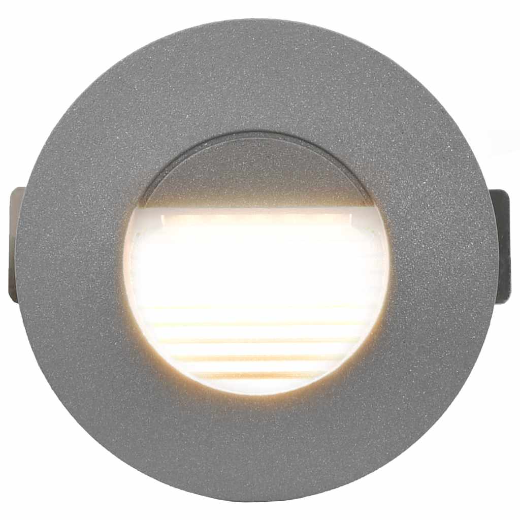 LED-buitenwandlampen 6 st 2 W rond zilverkleurig is nu te koop bij PeponiXL, paradijselijk wonen!