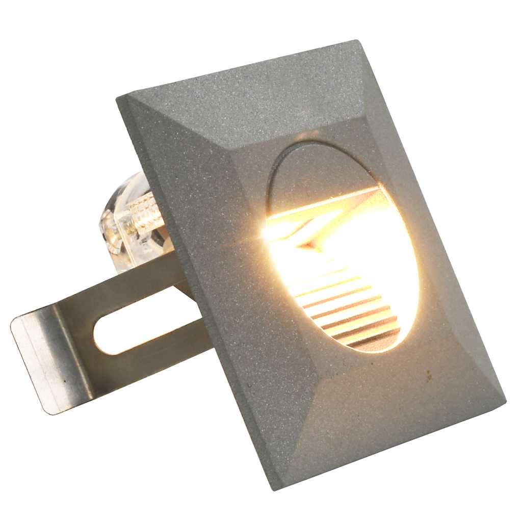LED-buitenwandlampen 6 st 2 W vierkant zilverkleurig is nu te koop bij PeponiXL, paradijselijk wonen!