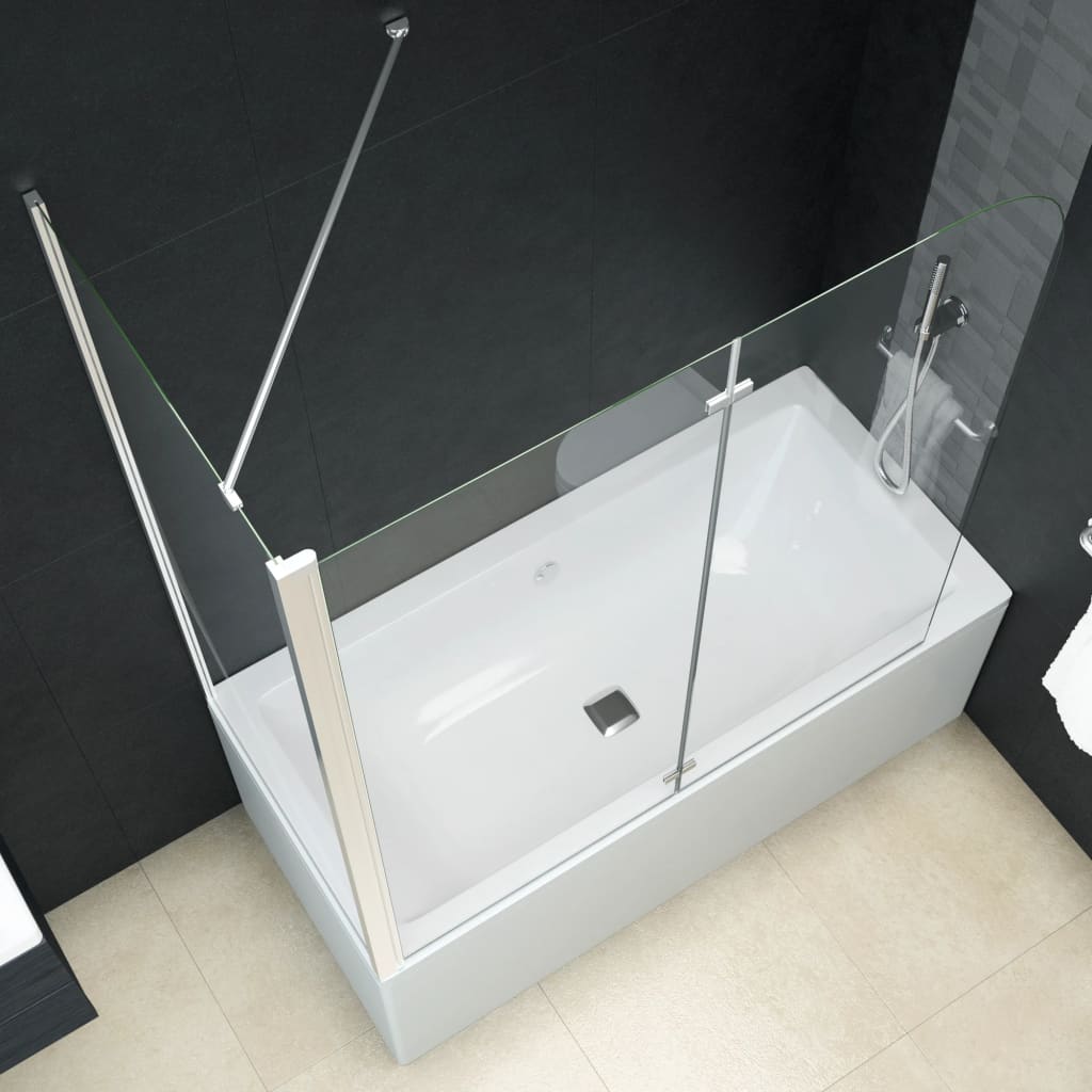 Douche klapwand 120x68x130 cm ESG is nu te koop bij PeponiXL, paradijselijk wonen!