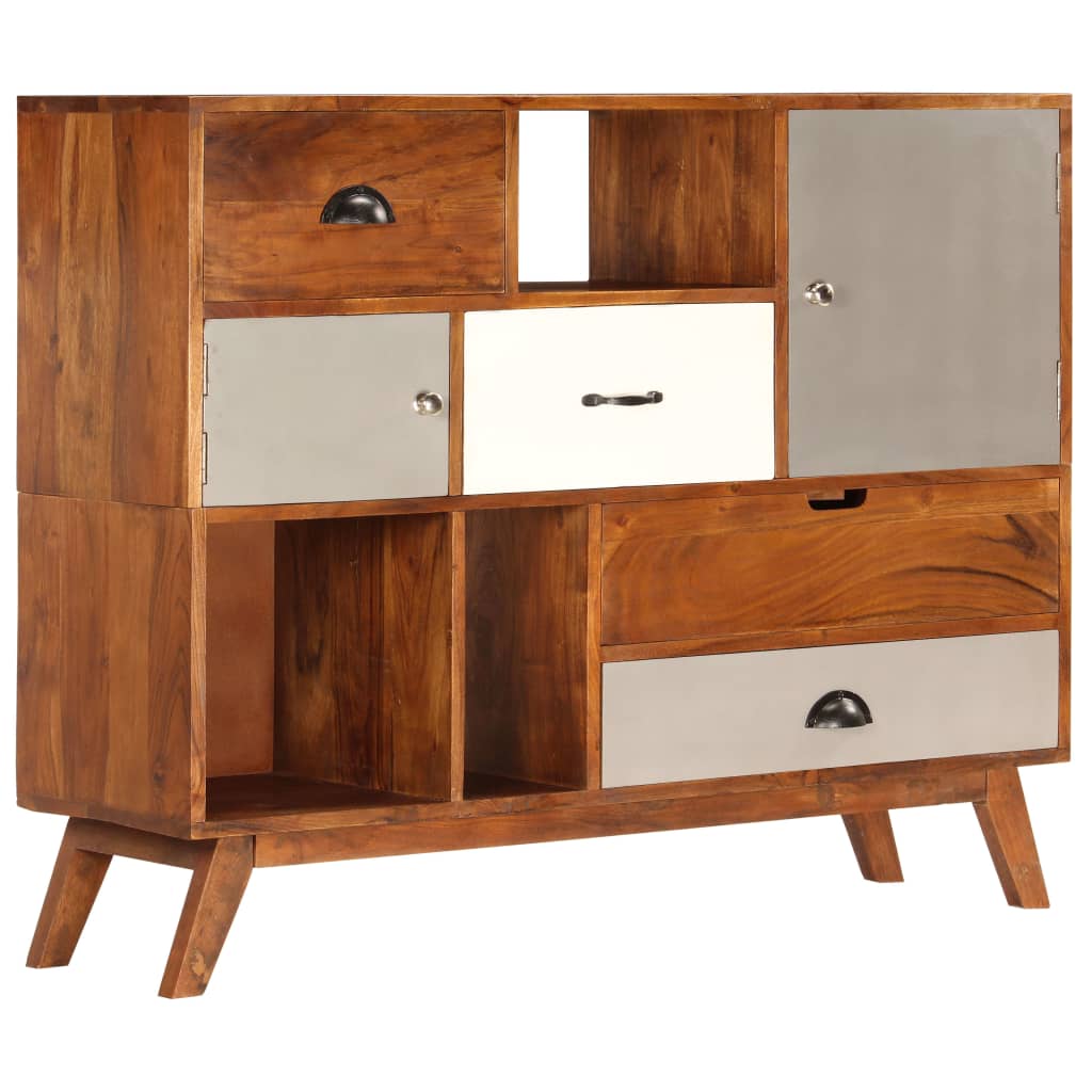 Dressoir 115x35x86 cm massief acaciahout is nu te koop bij PeponiXL, paradijselijk wonen!