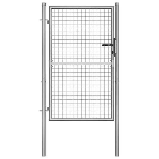 Tuinpoort gegalvaniseerd staal 100x125 cm zilver is nu te koop bij PeponiXL, paradijselijk wonen!