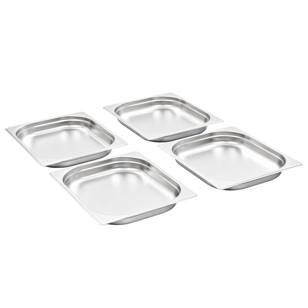 Gastronormbakken 8 st GN 1/2 40 mm roestvrij staal is nu te koop bij PeponiXL, paradijselijk wonen!