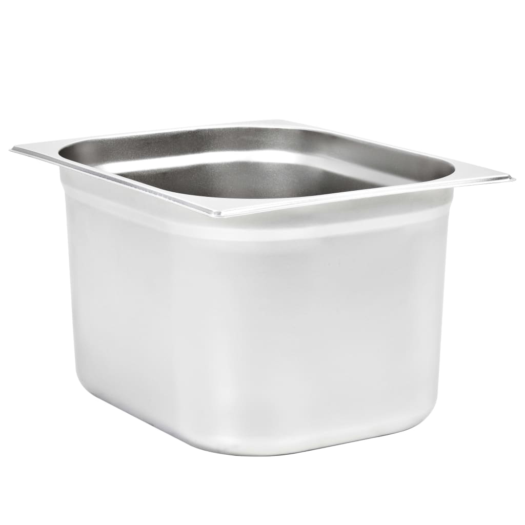 Gastronormbakken 2 st GN 1/2 200 mm roestvrij staal is nu te koop bij PeponiXL, paradijselijk wonen!