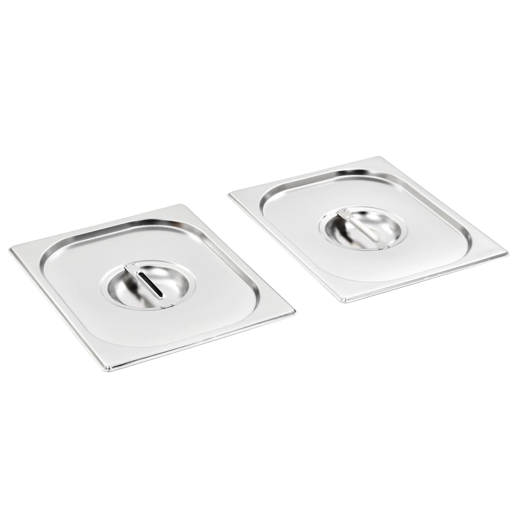 Deksels 2 st voor GN 1/2 schalen roestvrij staal is nu te koop bij PeponiXL, paradijselijk wonen!