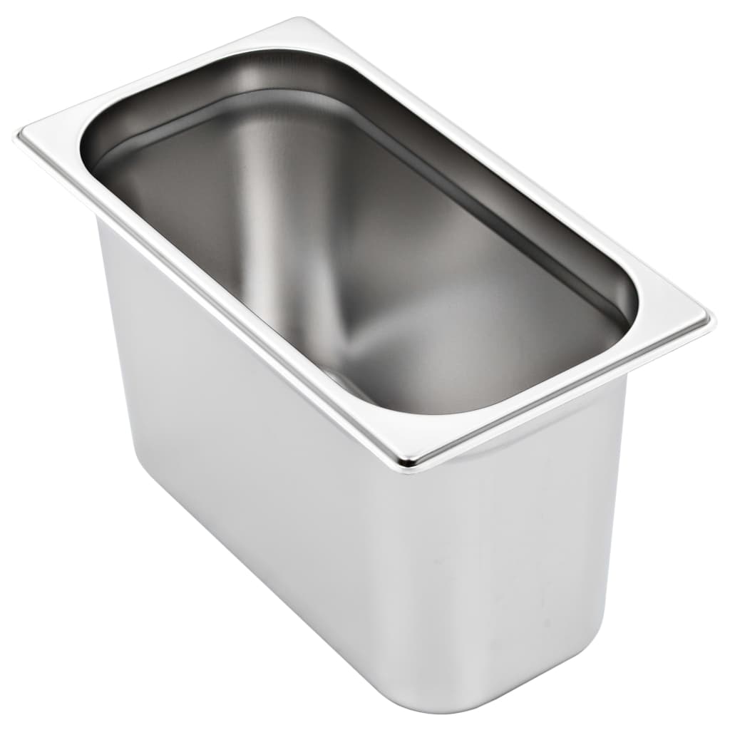 Gastronormbakken 4 st GN 1/3 200 mm roestvrij staal is nu te koop bij PeponiXL, paradijselijk wonen!