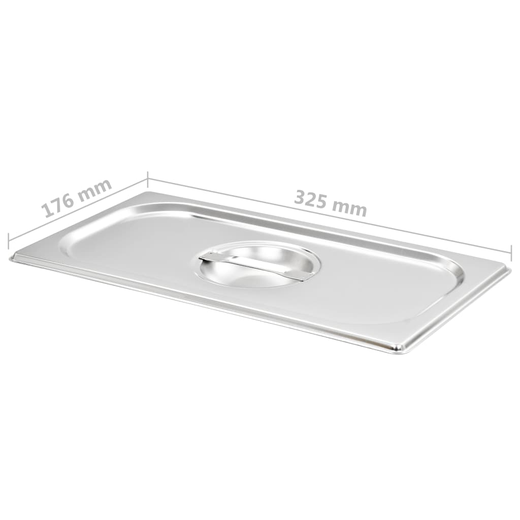 Deksels 4 st voor GN 1/3 schalen roestvrij staal is nu te koop bij PeponiXL, paradijselijk wonen!