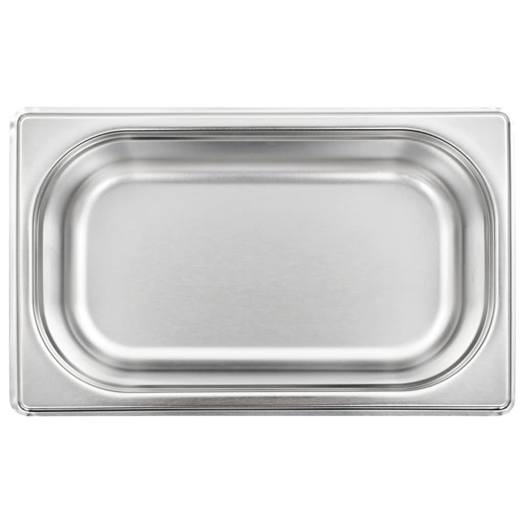 Gastronormbakken 8 st GN 1/4 65 mm roestvrij staal is nu te koop bij PeponiXL, paradijselijk wonen!