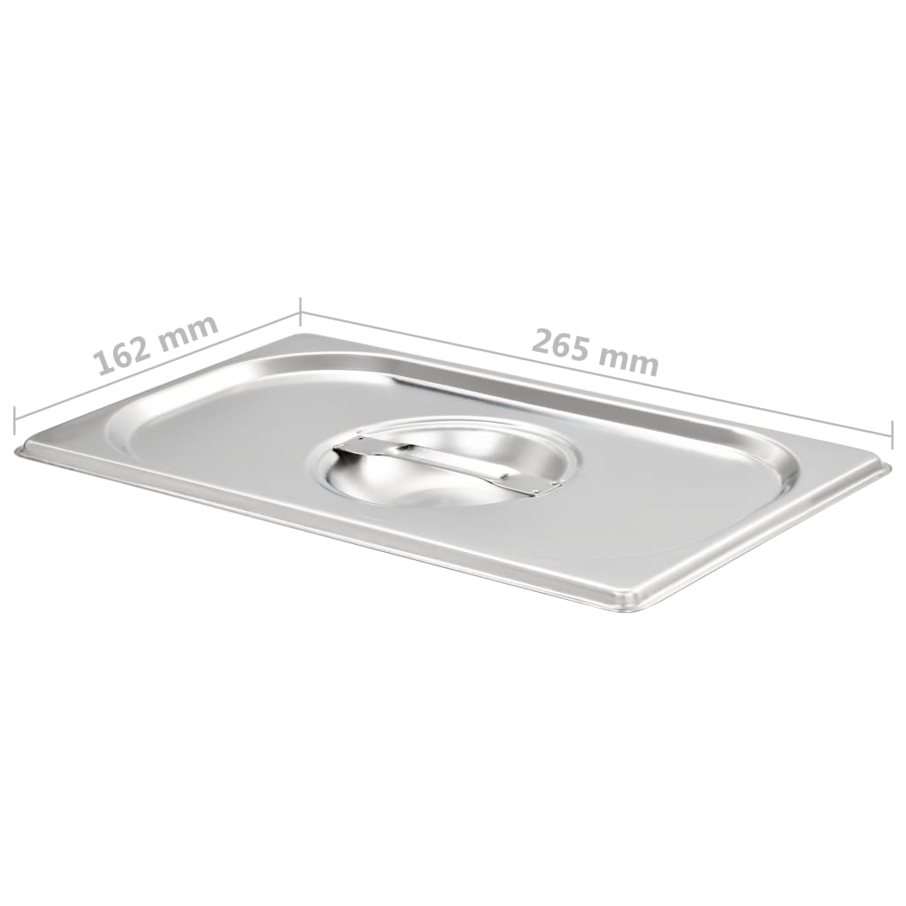 Deksels 4 st voor GN 1/4 schalen roestvrij staal is nu te koop bij PeponiXL, paradijselijk wonen!