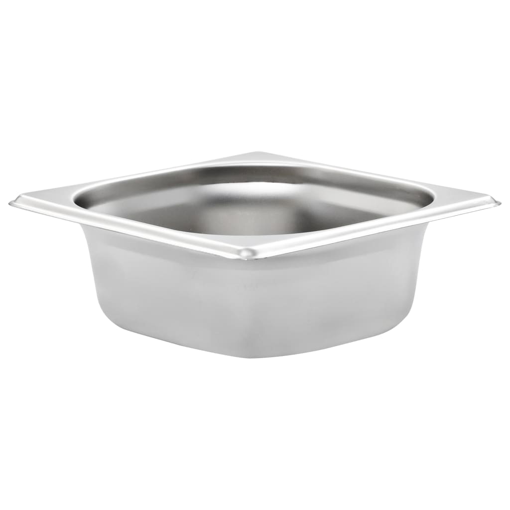 Gastronormbakken 12 st GN 1/6 65 mm roestvrij staal is nu te koop bij PeponiXL, paradijselijk wonen!