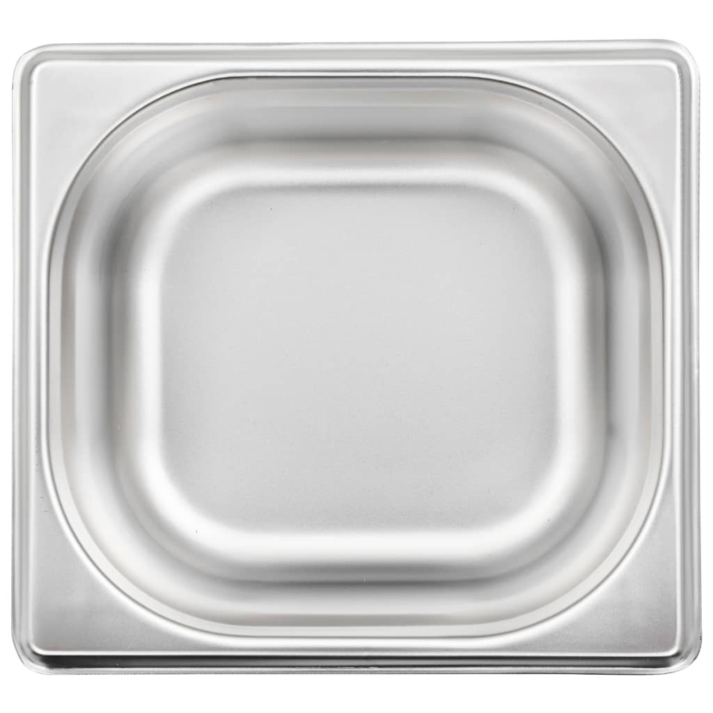 Gastronormbakken 12 st GN 1/6 65 mm roestvrij staal is nu te koop bij PeponiXL, paradijselijk wonen!