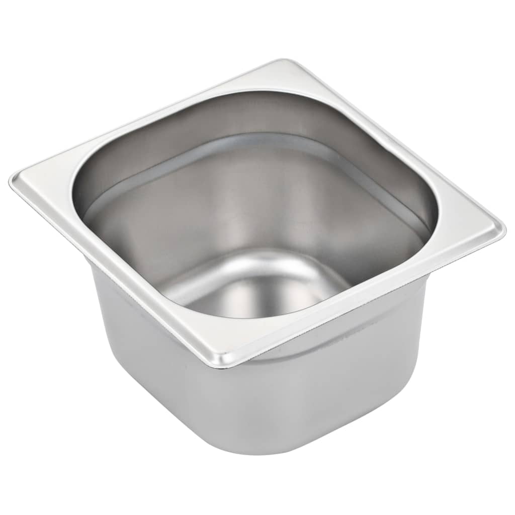 Gastronormbakken 12 st GN 1/6 100 mm roestvrij staal is nu te koop bij PeponiXL, paradijselijk wonen!