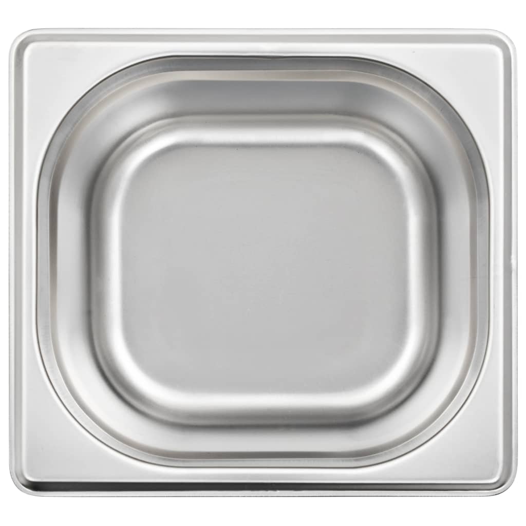 Gastronormbakken 12 st GN 1/6 100 mm roestvrij staal is nu te koop bij PeponiXL, paradijselijk wonen!