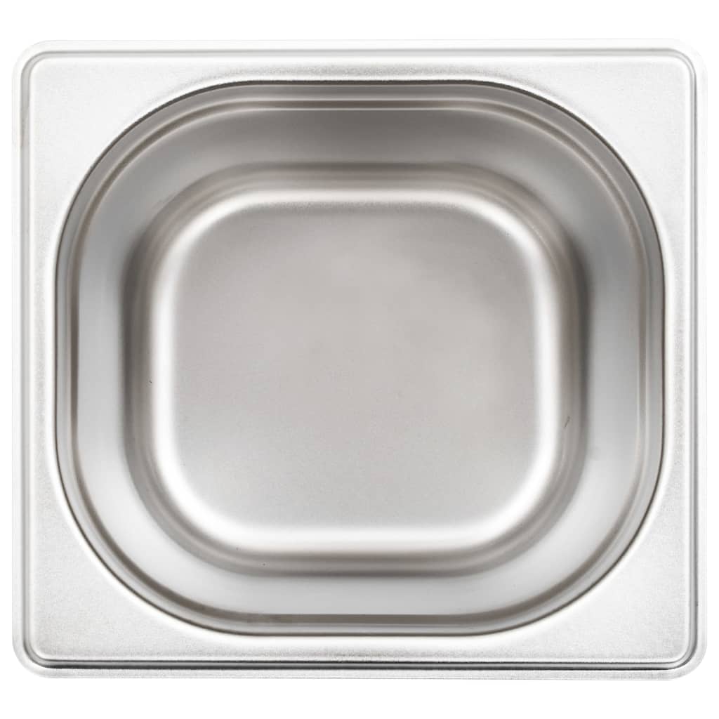 Gastronormbakken 8 st GN 1/6 150 mm roestvrij staal is nu te koop bij PeponiXL, paradijselijk wonen!