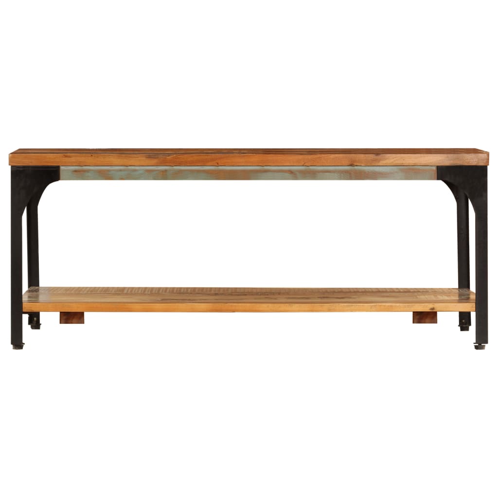 Salontafel met schap 100x60x35 cm massief gerecycled hout is nu te koop bij PeponiXL, paradijselijk wonen!