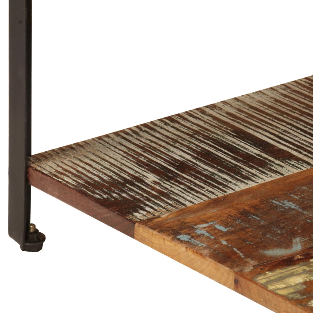 Salontafel met schap 100x60x35 cm massief gerecycled hout is nu te koop bij PeponiXL, paradijselijk wonen!