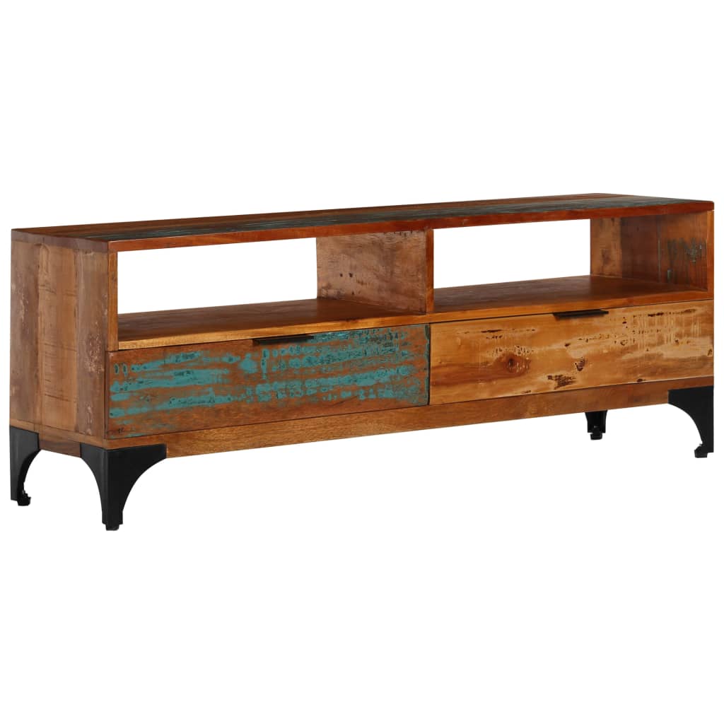 Tv-meubel 118x35x45 cm massief gerecycled hout is nu te koop bij PeponiXL, paradijselijk wonen!
