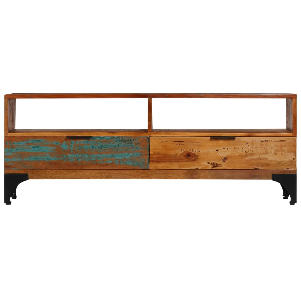 Tv-meubel 118x35x45 cm massief gerecycled hout is nu te koop bij PeponiXL, paradijselijk wonen!