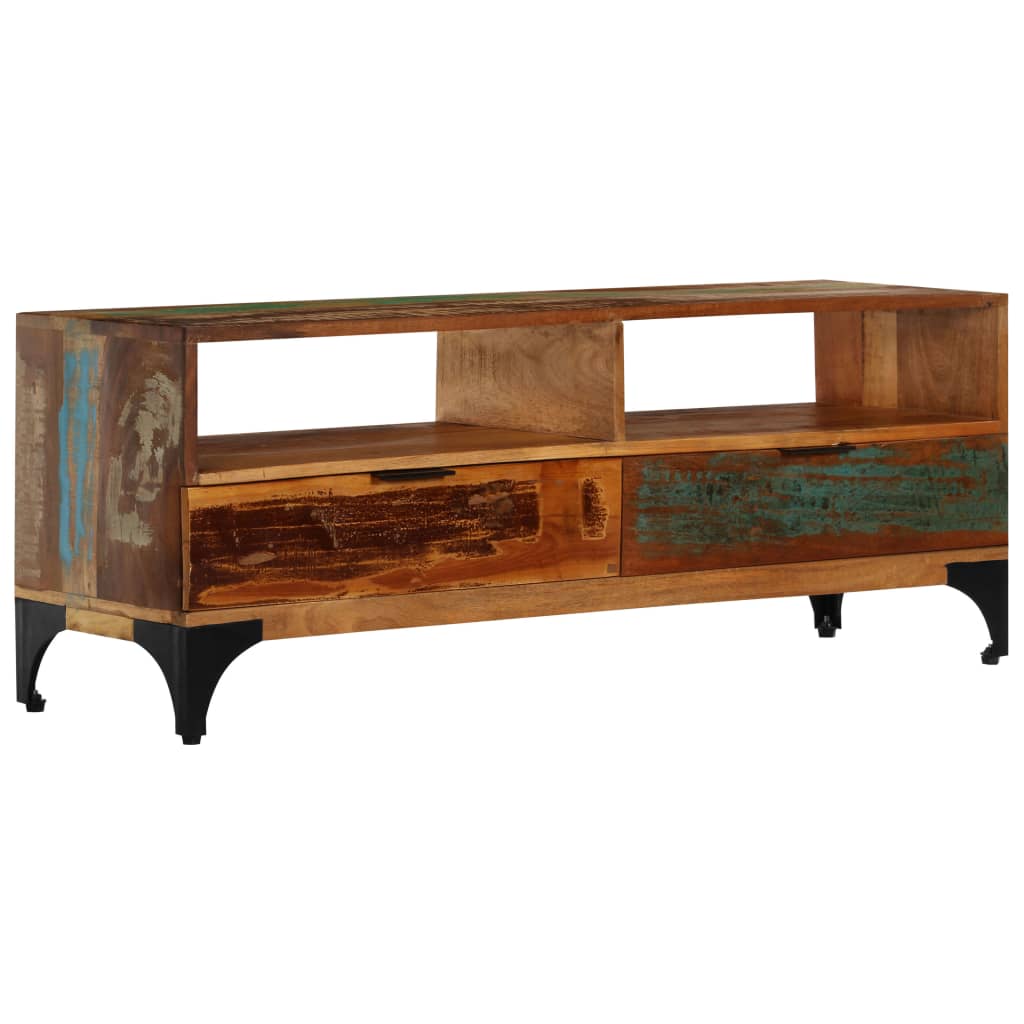 Tv-meubel 118x35x45 cm massief gerecycled hout is nu te koop bij PeponiXL, paradijselijk wonen!