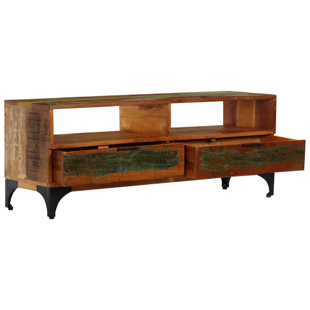 Tv-meubel 118x35x45 cm massief gerecycled hout is nu te koop bij PeponiXL, paradijselijk wonen!