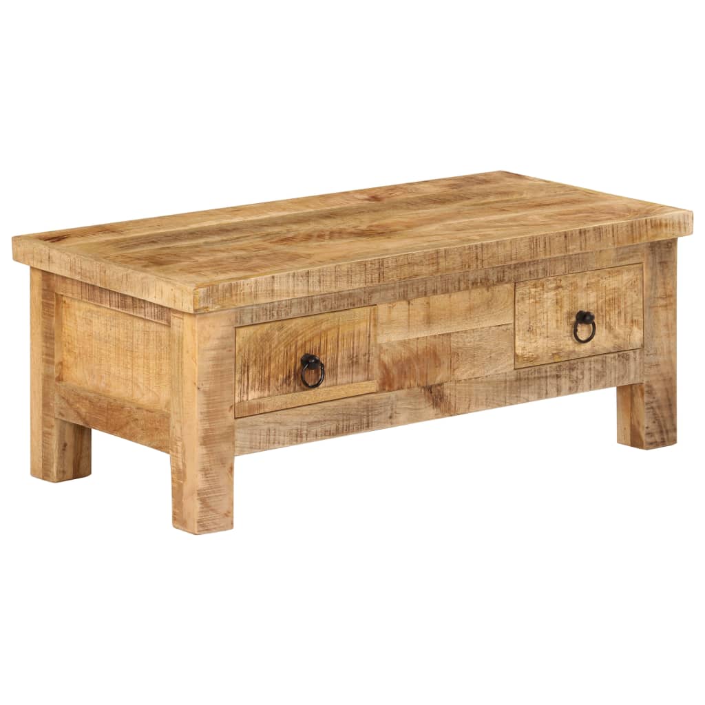 Salontafel 90x45x35 cm massief mangohout is nu te koop bij PeponiXL, paradijselijk wonen!