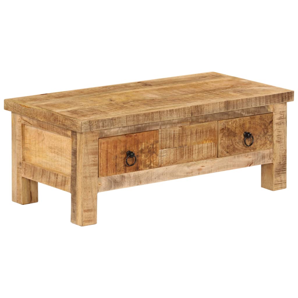 Salontafel 90x45x35 cm massief mangohout is nu te koop bij PeponiXL, paradijselijk wonen!