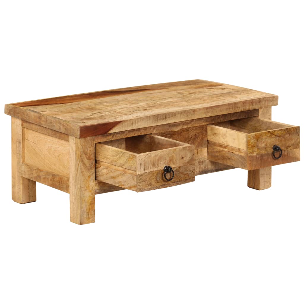 Salontafel 90x45x35 cm massief mangohout is nu te koop bij PeponiXL, paradijselijk wonen!