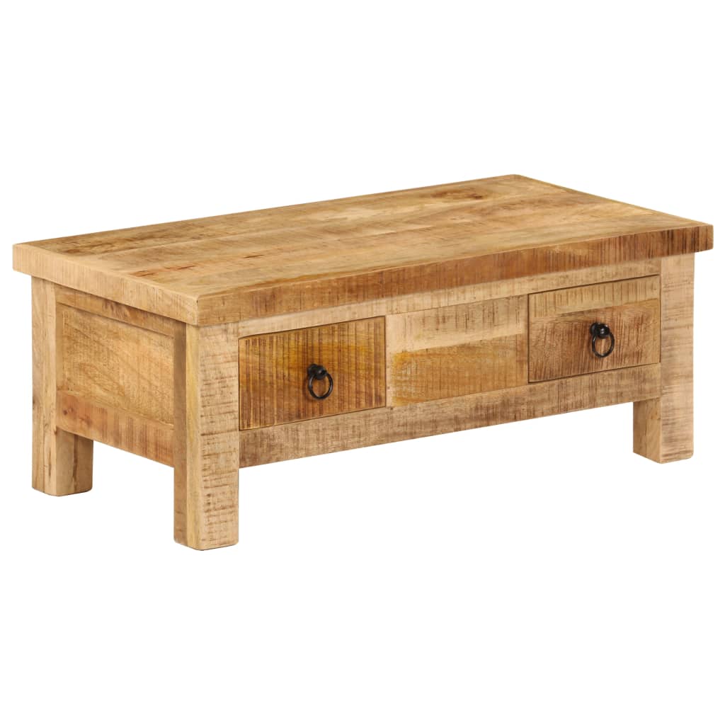 Salontafel 90x45x35 cm massief mangohout is nu te koop bij PeponiXL, paradijselijk wonen!
