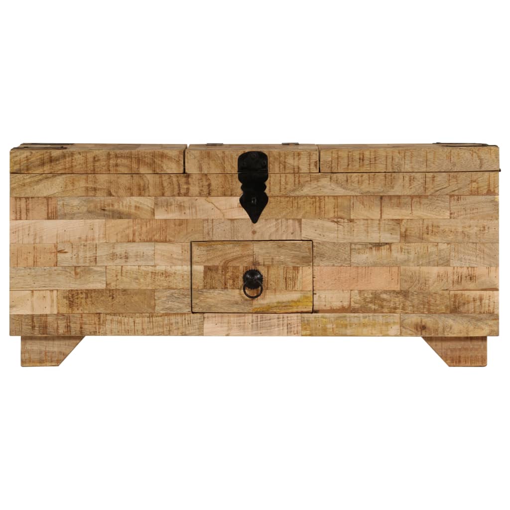 Salontafel 80x40x35 cm massief mangohout is nu te koop bij PeponiXL, paradijselijk wonen!