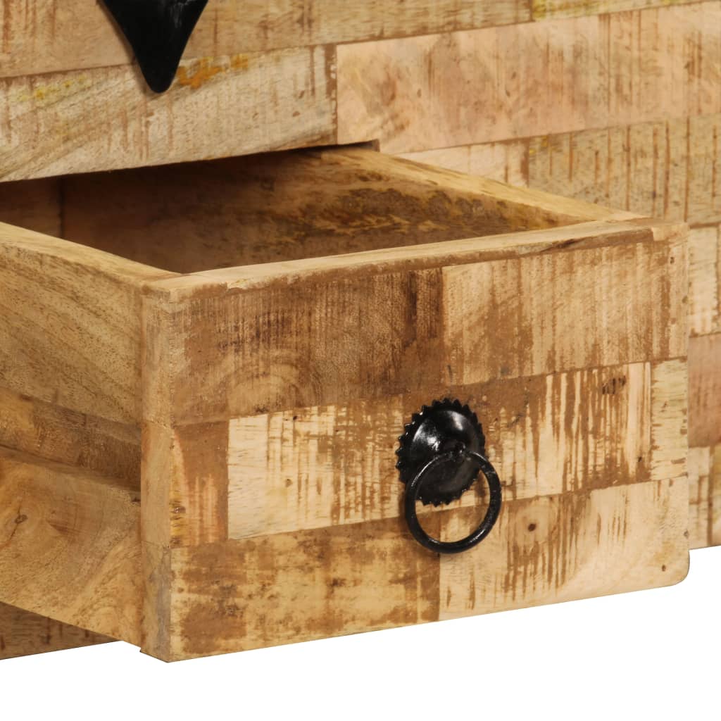 Salontafel 80x40x35 cm massief mangohout is nu te koop bij PeponiXL, paradijselijk wonen!