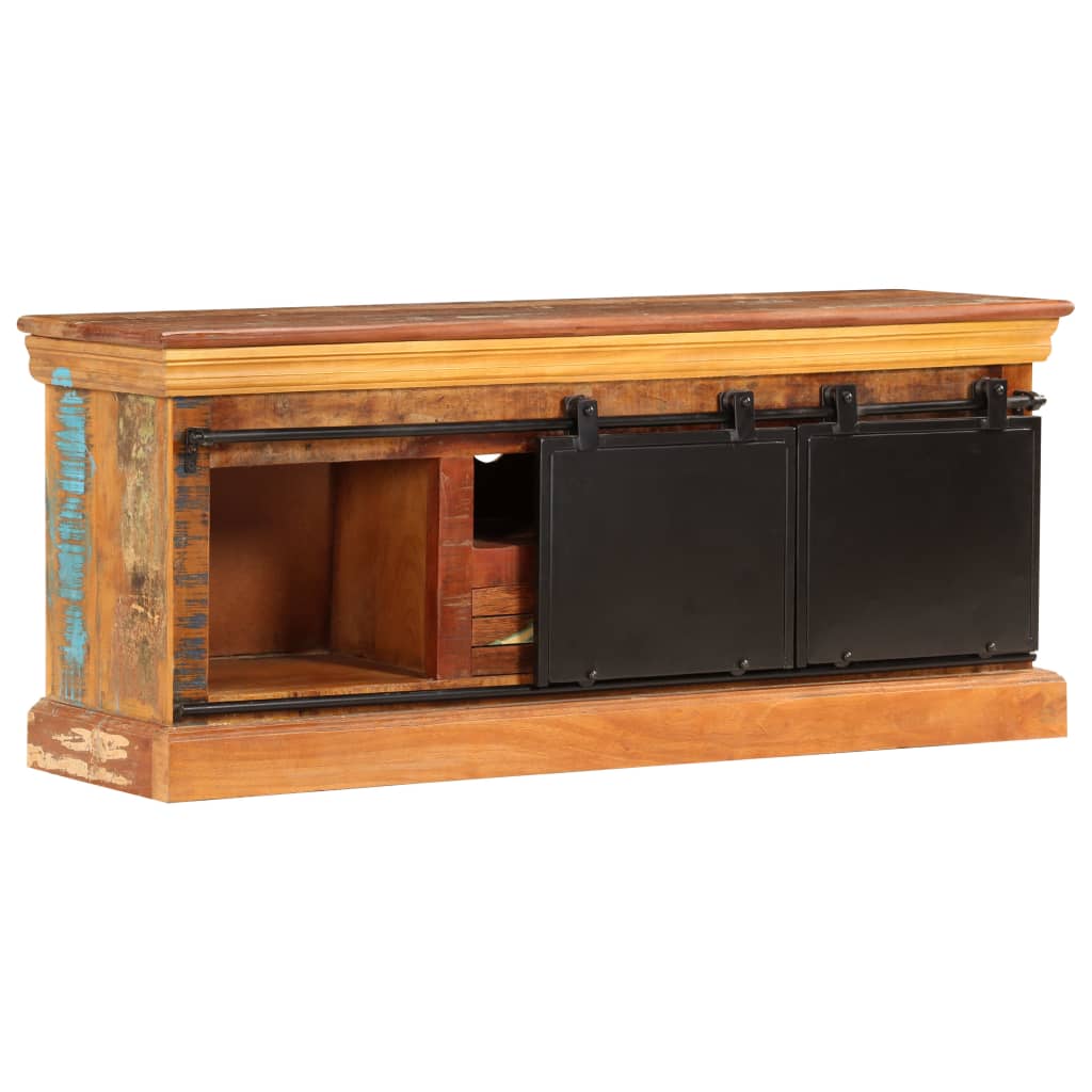 Tv-meubel 110x30x45 cm massief gerecycled hout is nu te koop bij PeponiXL, paradijselijk wonen!