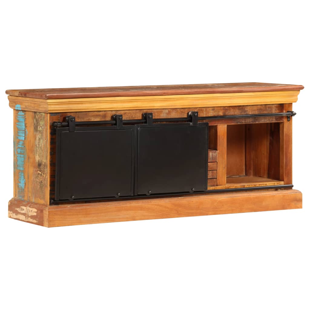 Tv-meubel 110x30x45 cm massief gerecycled hout is nu te koop bij PeponiXL, paradijselijk wonen!