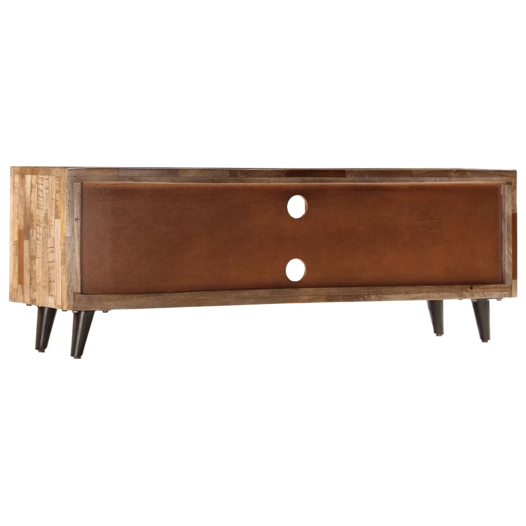 Tv-meubel 118x30x40 cm massief mangohout is nu te koop bij PeponiXL, paradijselijk wonen!