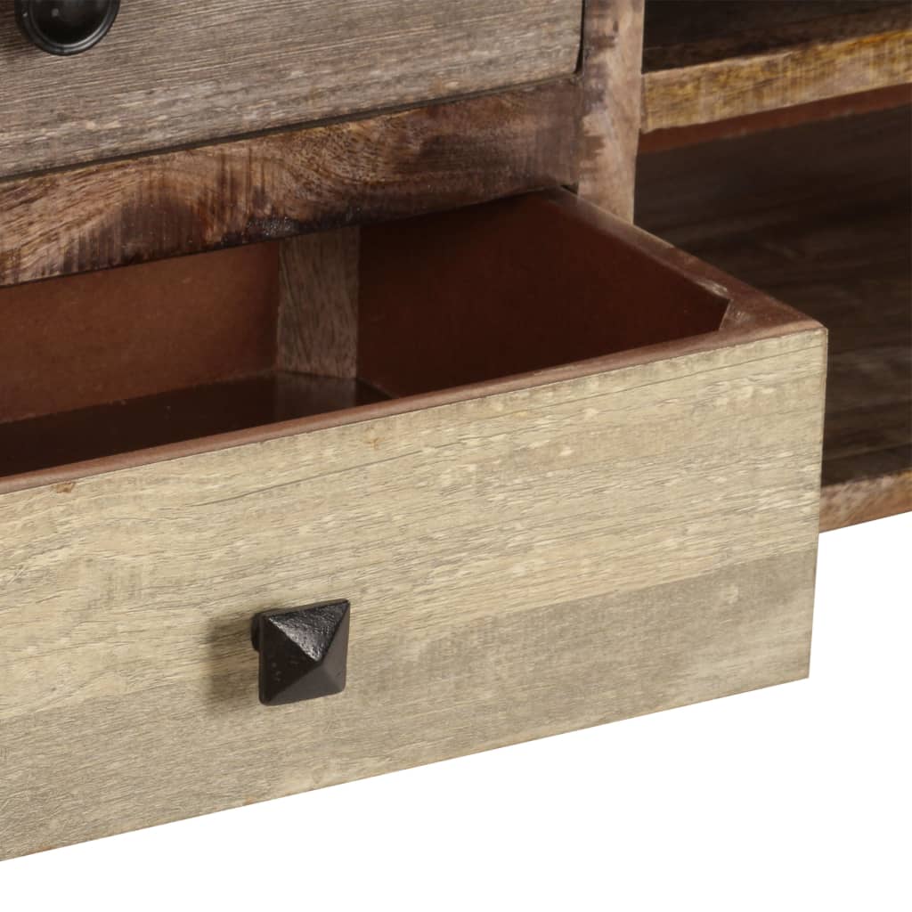 Tv-meubel 118x30x40 cm massief mangohout is nu te koop bij PeponiXL, paradijselijk wonen!