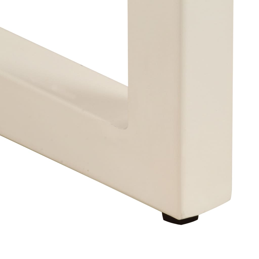 Eettafel 115x55x76 cm massief mangohout en staal is nu te koop bij PeponiXL, paradijselijk wonen!