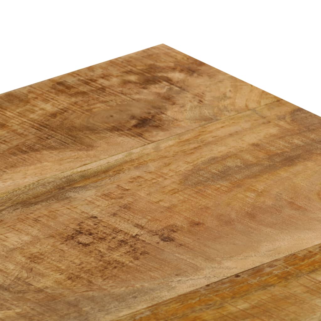 Salontafel 100x50x35 cm massief mangohout en staal is nu te koop bij PeponiXL, paradijselijk wonen!