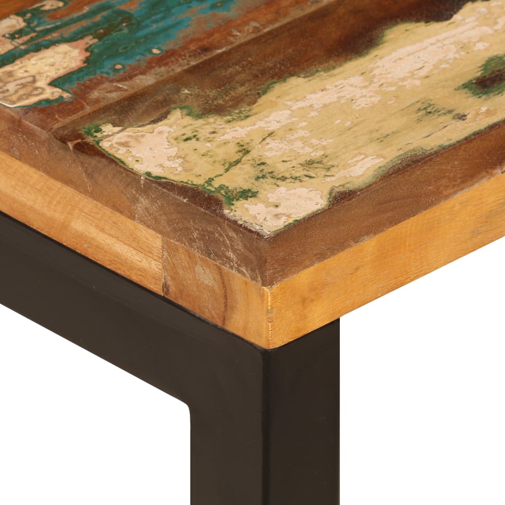 Salontafel 100x50x35 cm massief gerecycled hout en staal is nu te koop bij PeponiXL, paradijselijk wonen!