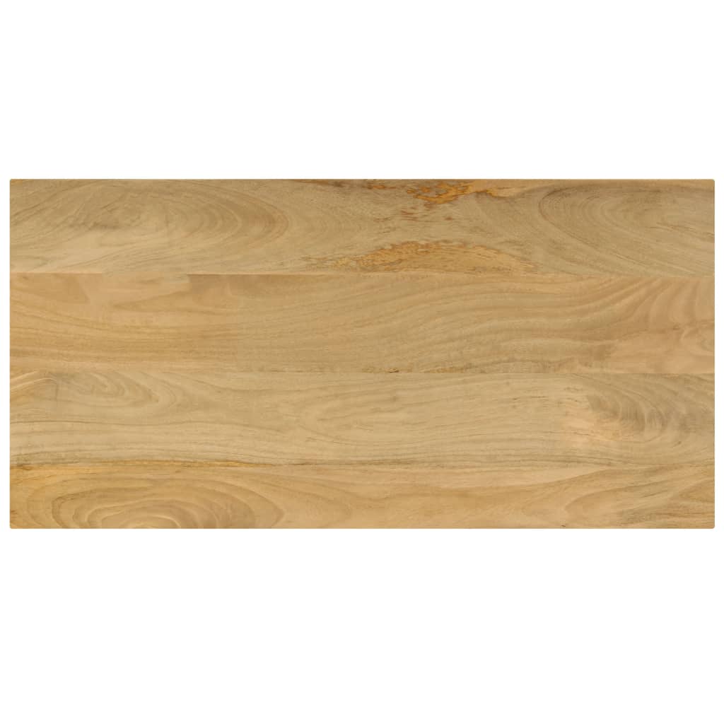 Salontafel 100x50x35 cm massief mangohout en staal is nu te koop bij PeponiXL, paradijselijk wonen!