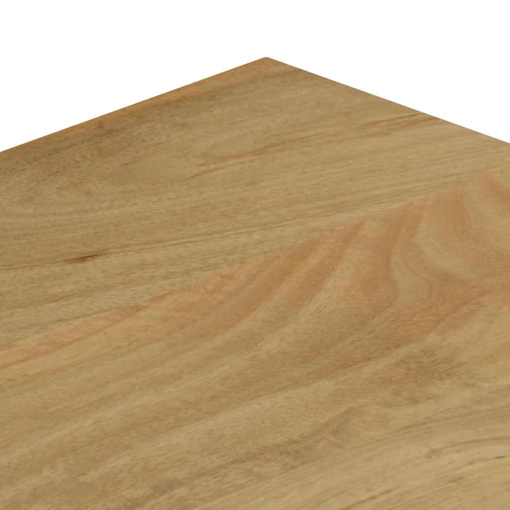 Salontafel 100x50x35 cm massief mangohout en staal is nu te koop bij PeponiXL, paradijselijk wonen!
