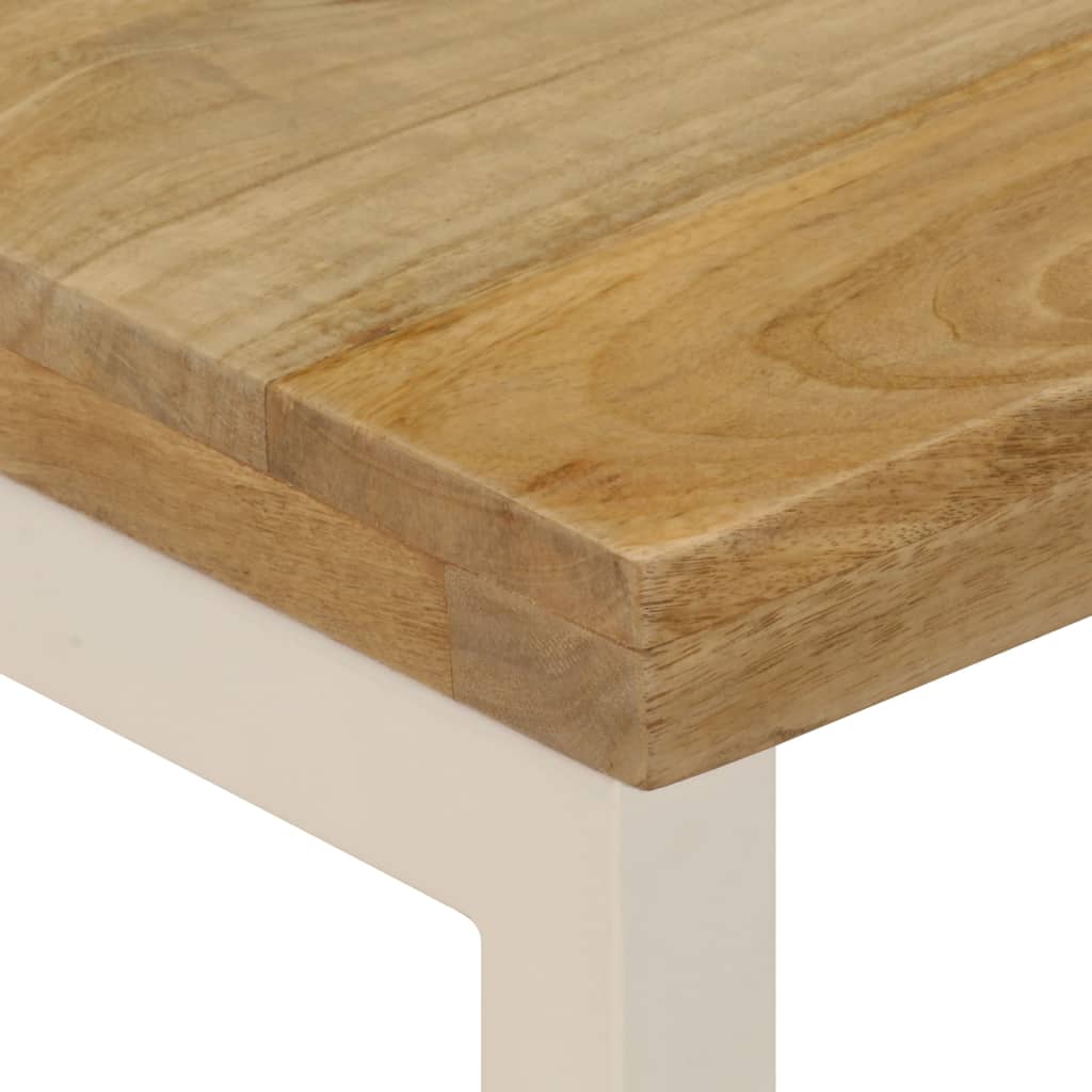 Salontafel 100x50x35 cm massief mangohout en staal is nu te koop bij PeponiXL, paradijselijk wonen!