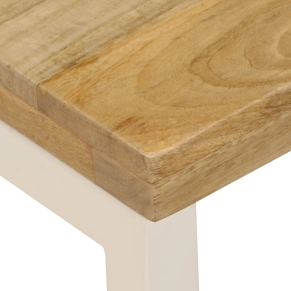 Salontafel 100x50x35 cm massief mangohout en staal is nu te koop bij PeponiXL, paradijselijk wonen!