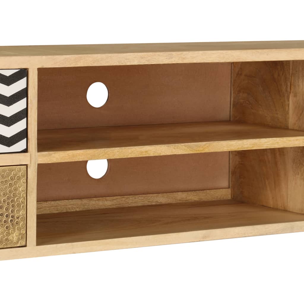 Tv-meubel 120x30x40 cm massief mangohout is nu te koop bij PeponiXL, paradijselijk wonen!