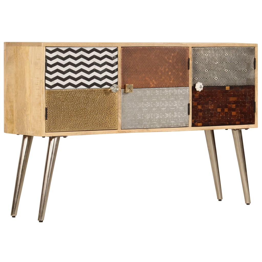 Dressoir 120x30x75 cm massief mangohout is nu te koop bij PeponiXL, paradijselijk wonen!
