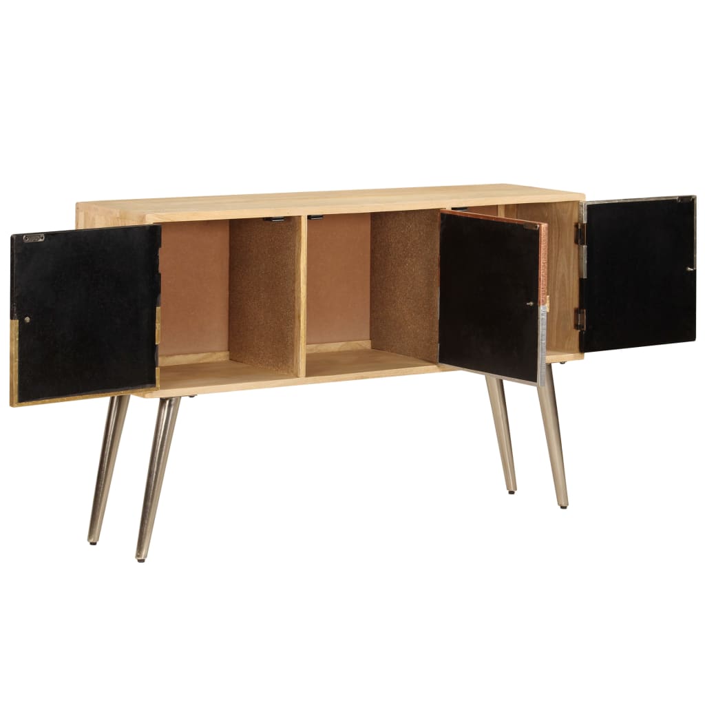 Dressoir 120x30x75 cm massief mangohout is nu te koop bij PeponiXL, paradijselijk wonen!
