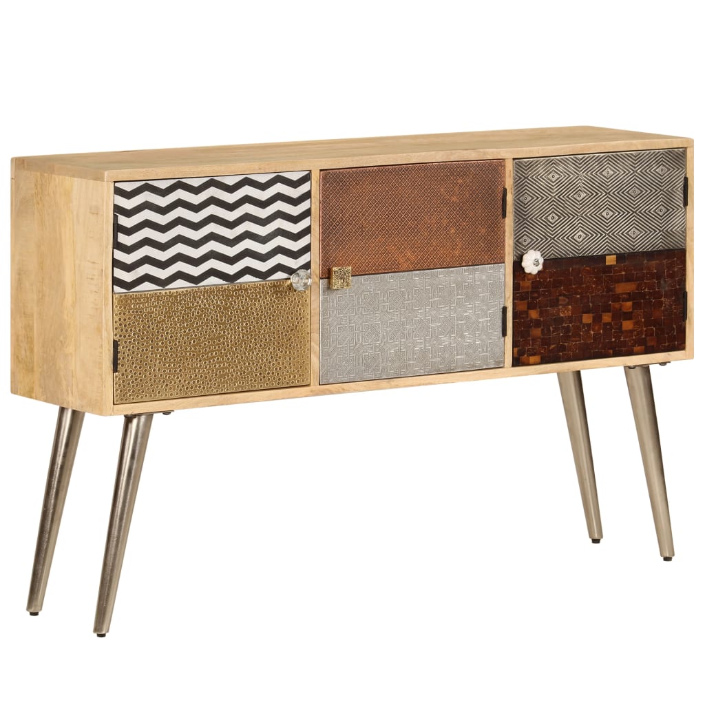 Dressoir 120x30x75 cm massief mangohout is nu te koop bij PeponiXL, paradijselijk wonen!