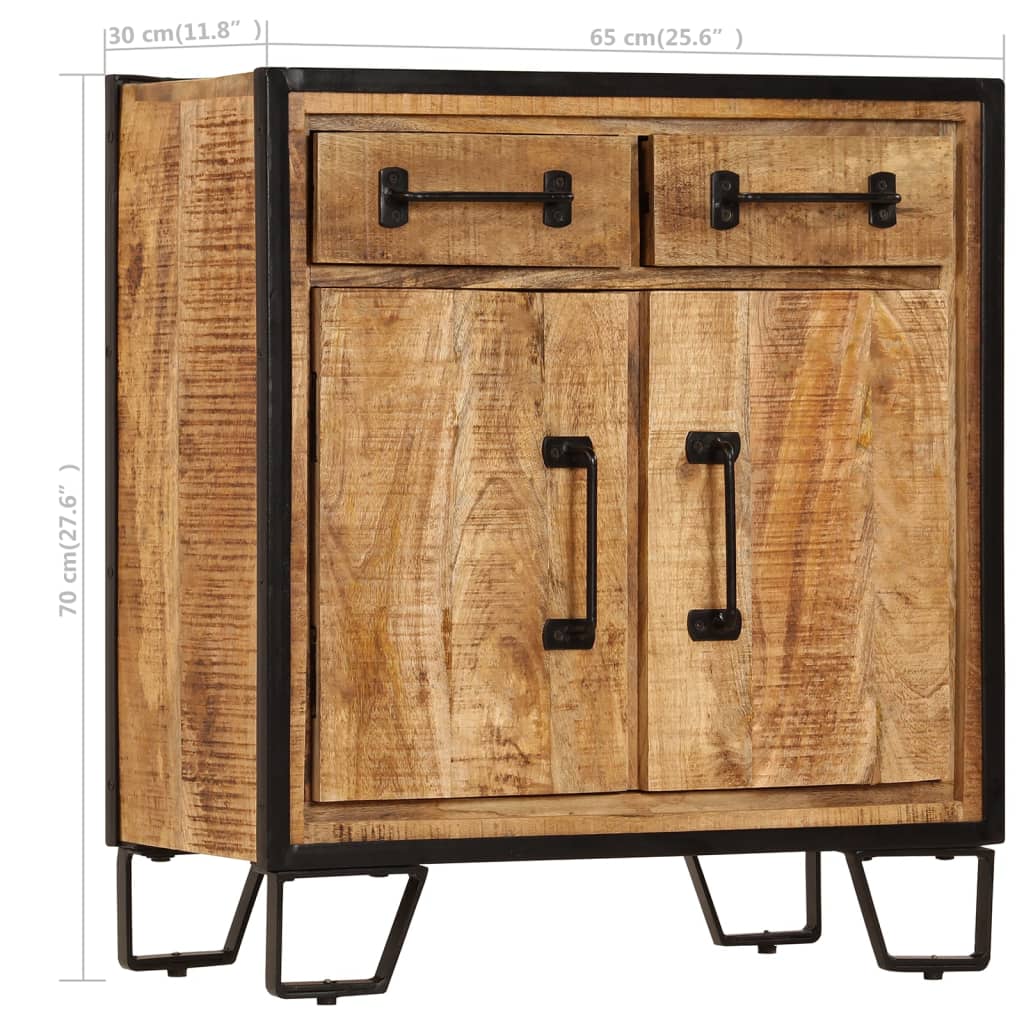 Dressoir 65x30x70 cm massief mangohout is nu te koop bij PeponiXL, paradijselijk wonen!