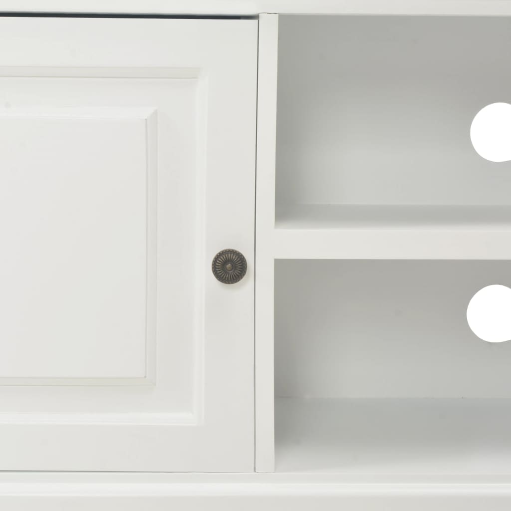 Tv-meubel 90x30x40 cm hout wit is nu te koop bij PeponiXL, paradijselijk wonen!
